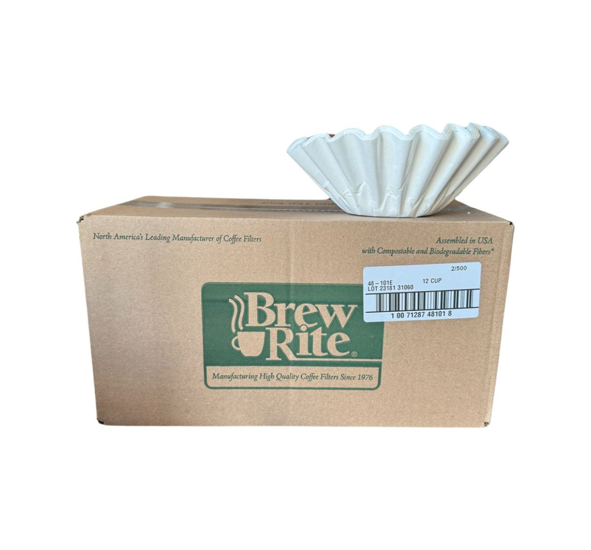 Brew Rite 250/90 Korbfilter Kaffeepapier 1000 Stück